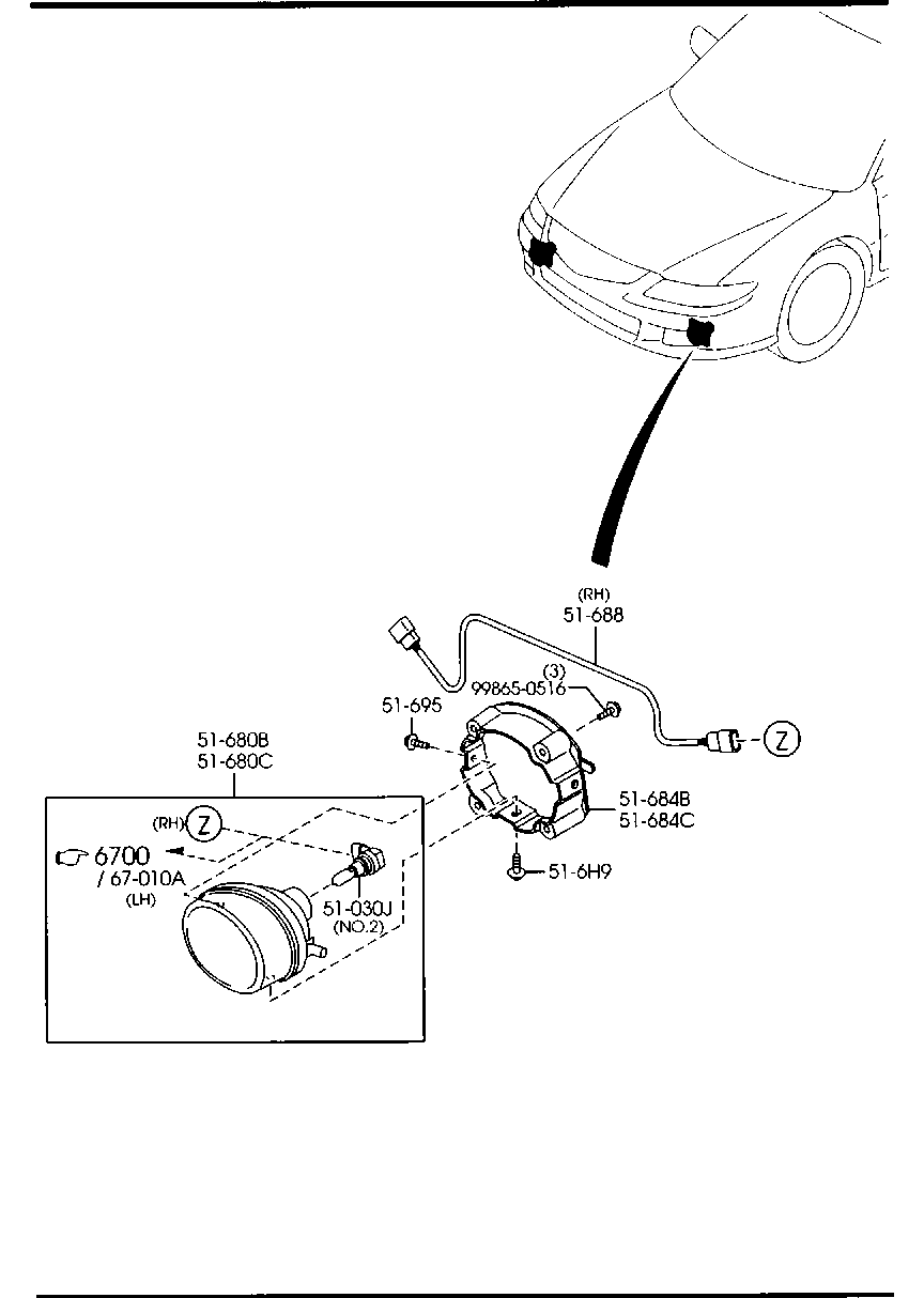 MAZDA 90703-6350 - Λυχνία, μεγάλα φώτα parts5.com