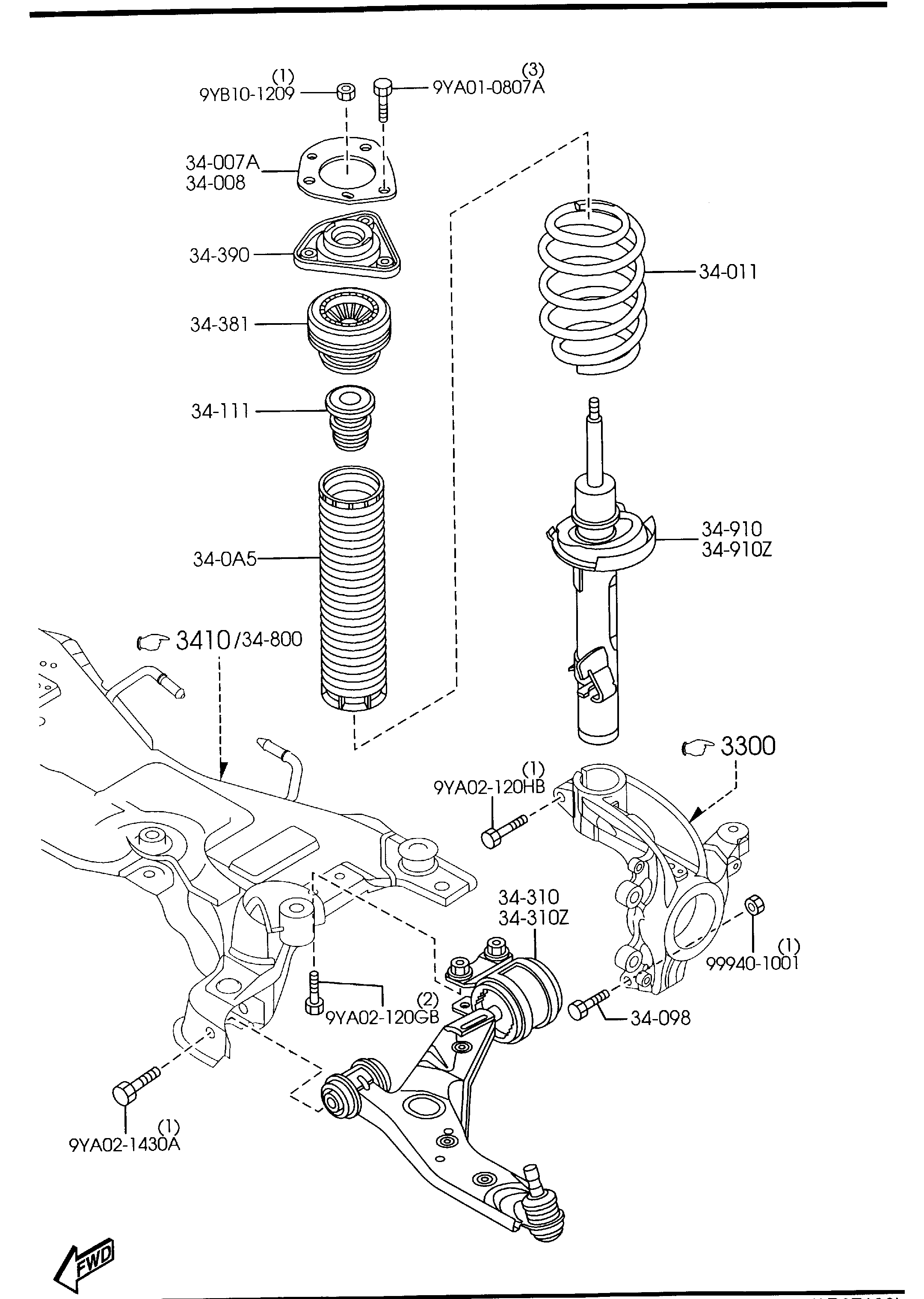 FORD BP4L-34-380 - Top Strut Mounting parts5.com