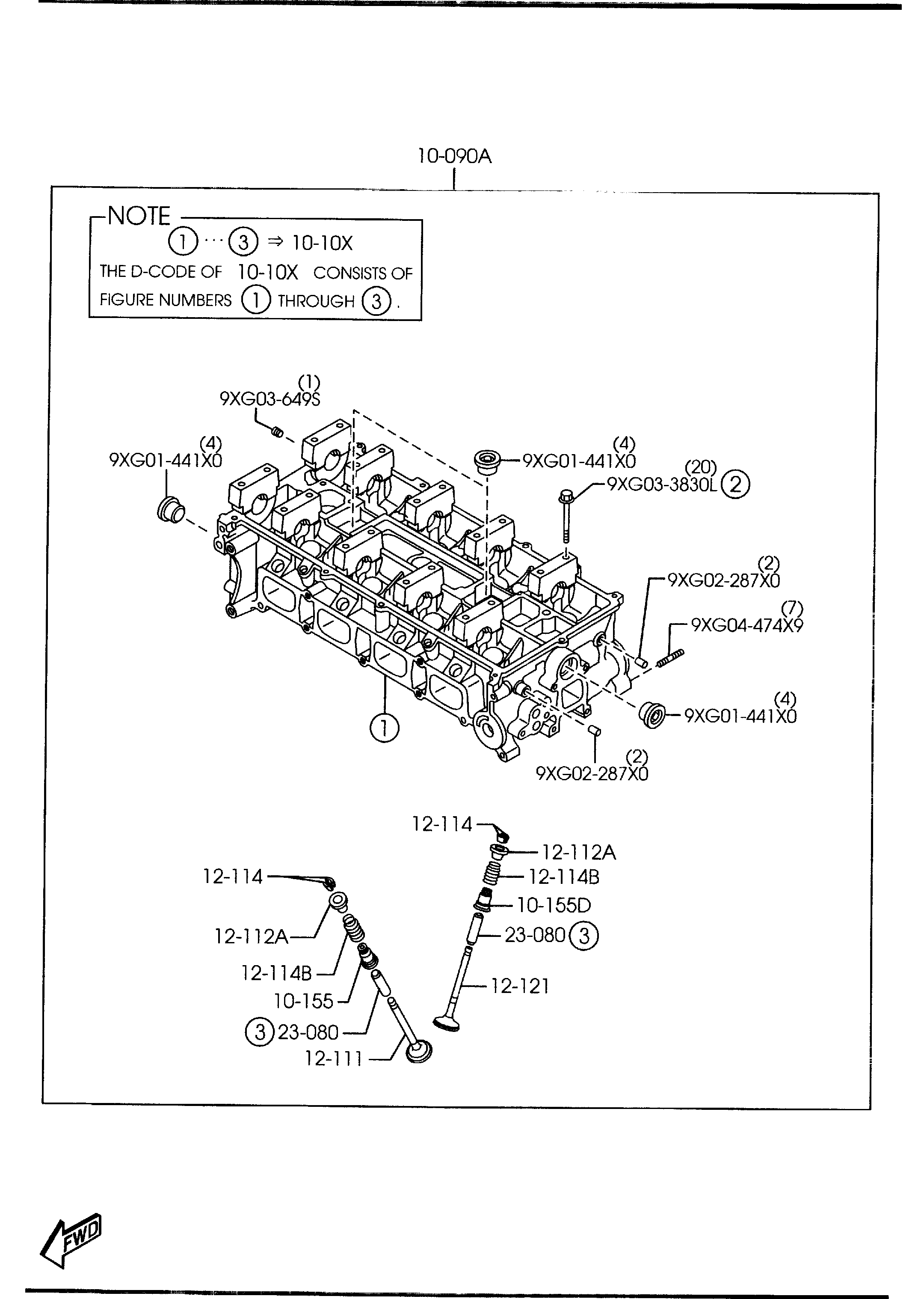 FORD LF02-10-230 - Garnitura, capac supape parts5.com