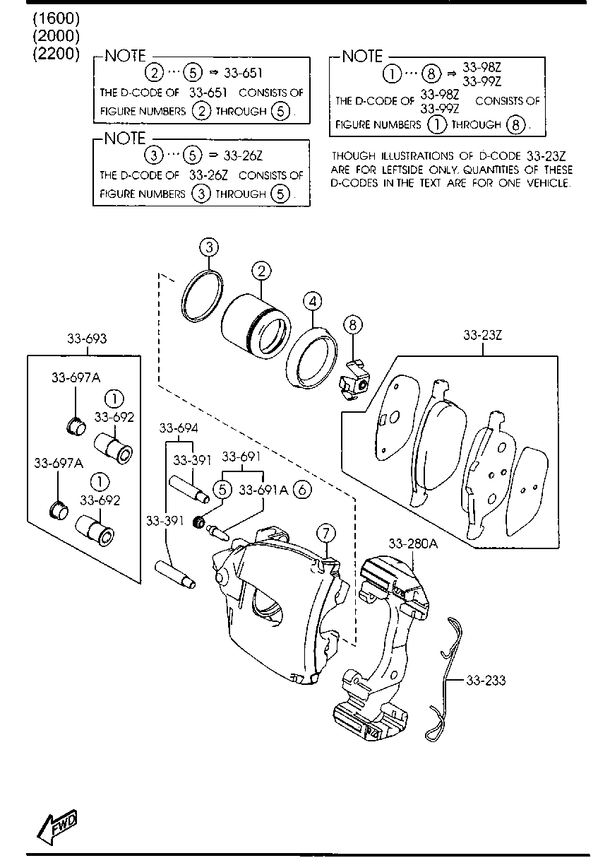 MAZDA D350-33-692 - BOOT,GUIDE PIN parts5.com