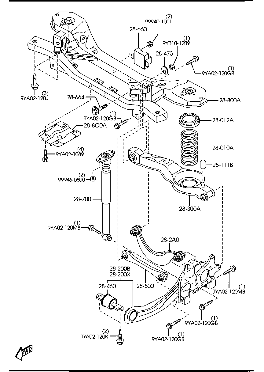 FORD USA C236-28-500A - Ψαλίδι, ανάρτηση τροχών parts5.com