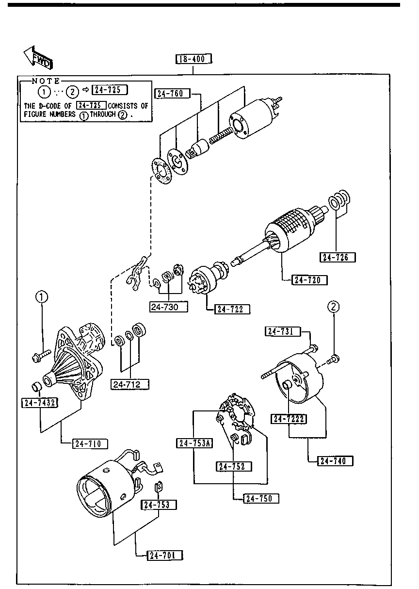 MAZDA E356-18-X01 - Bush, starter shaft parts5.com