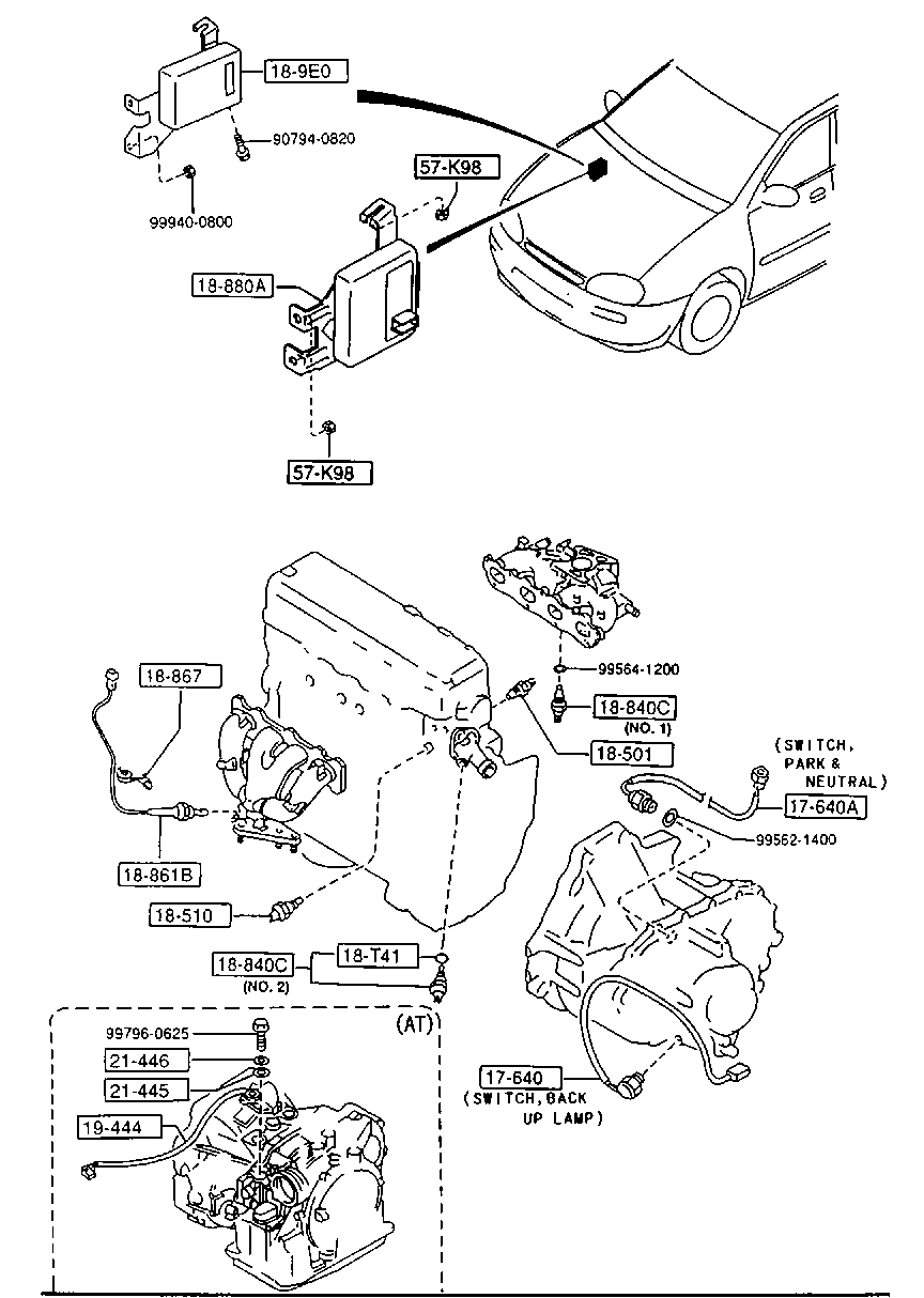 NISSAN B541-18-51X - Sensor, Kühlmitteltemperatur parts5.com