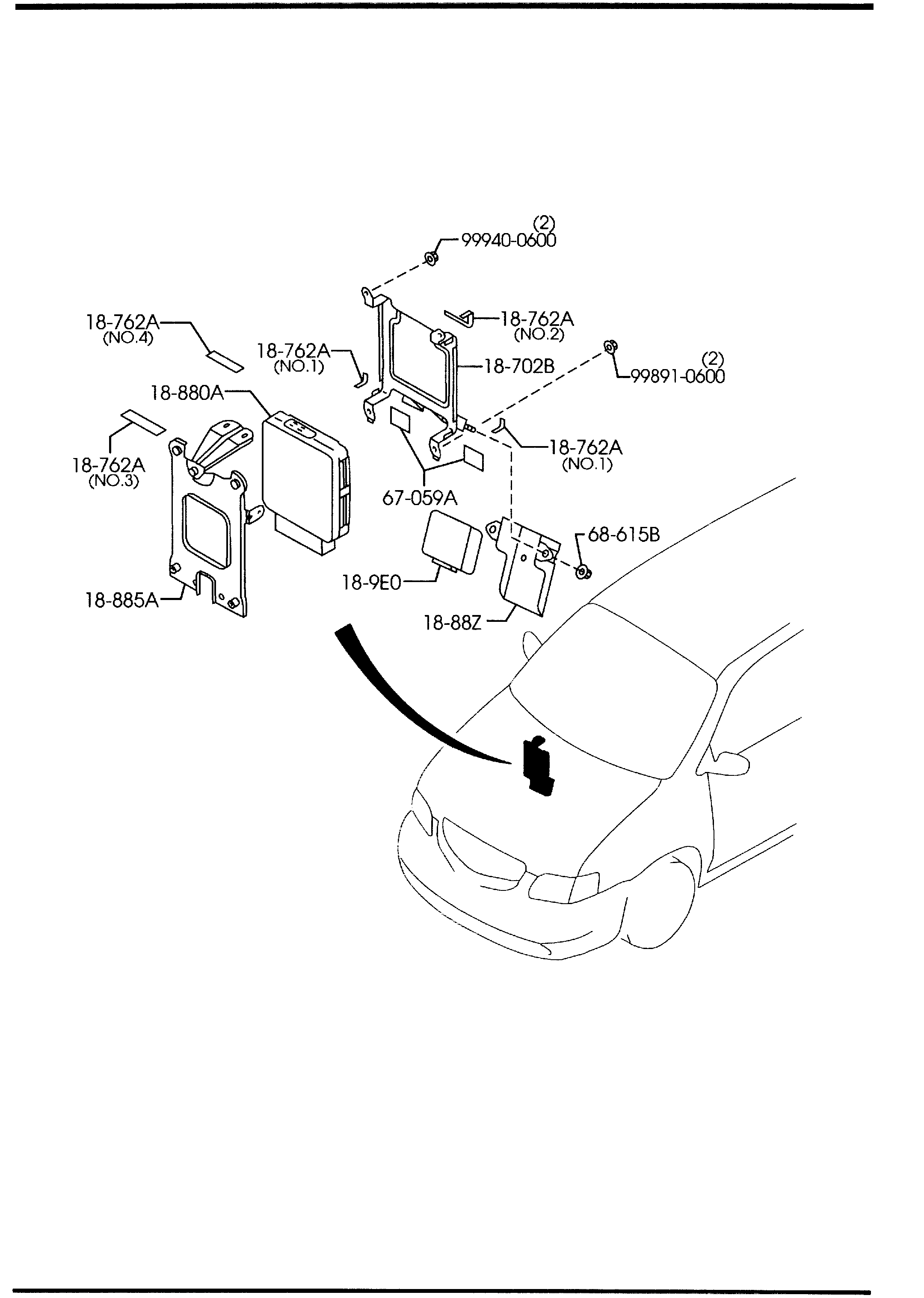 MAZDA AJ51-18-861 - Αισθητήρας λάμδα parts5.com