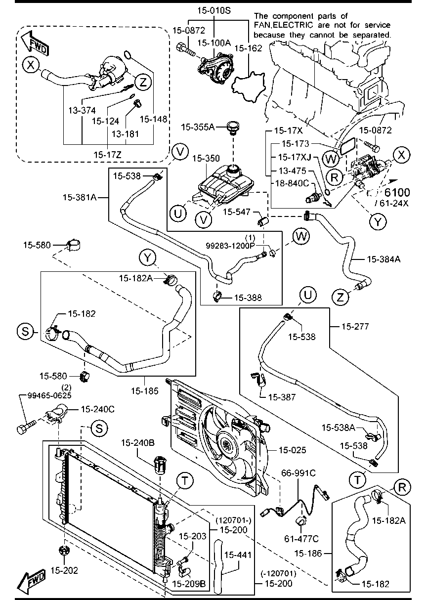 MAZDA LF50-15-205A - Pokrywa / Osłona parts5.com