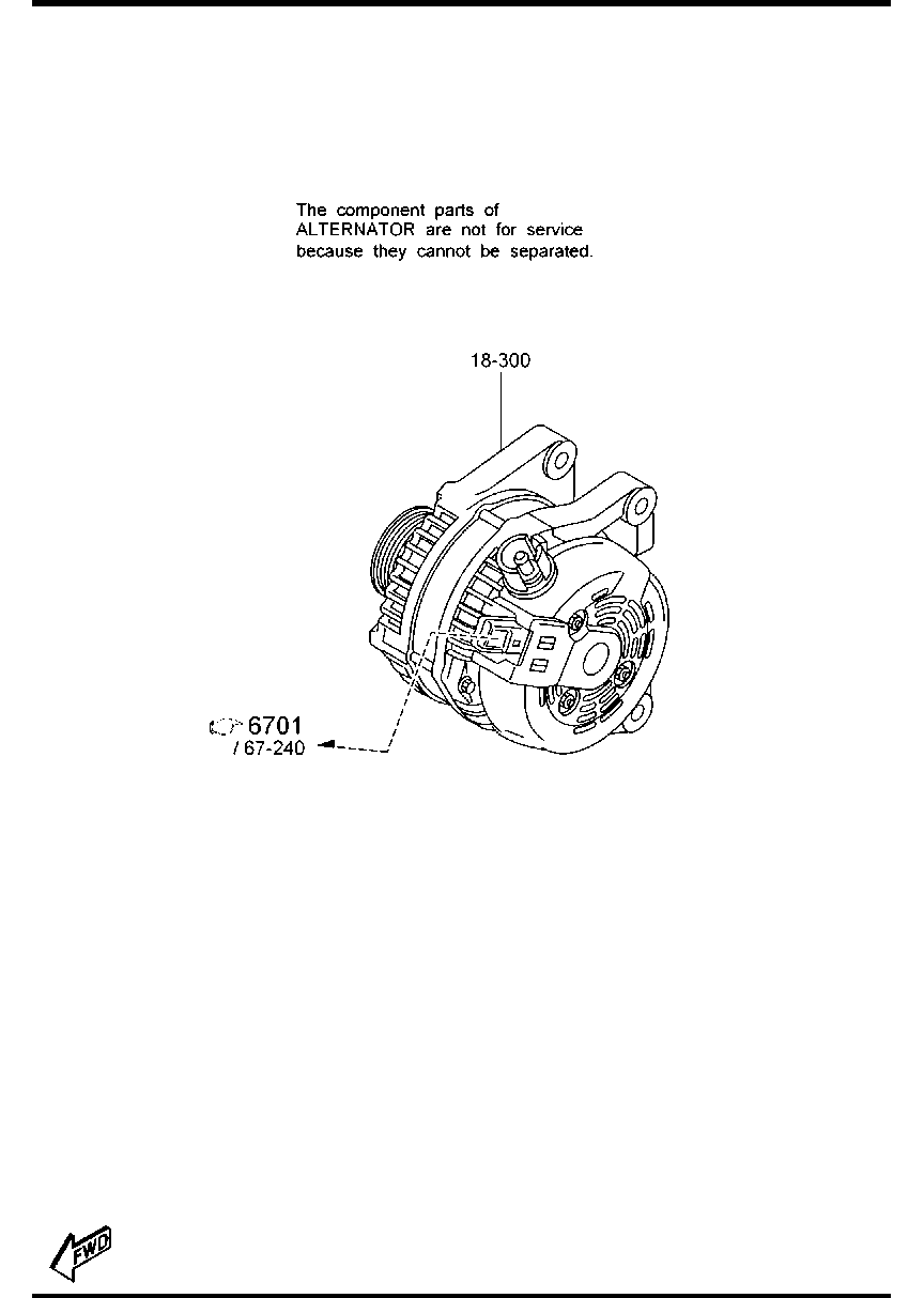 MAZDA Y666-18-300A - Generator / Alternator parts5.com