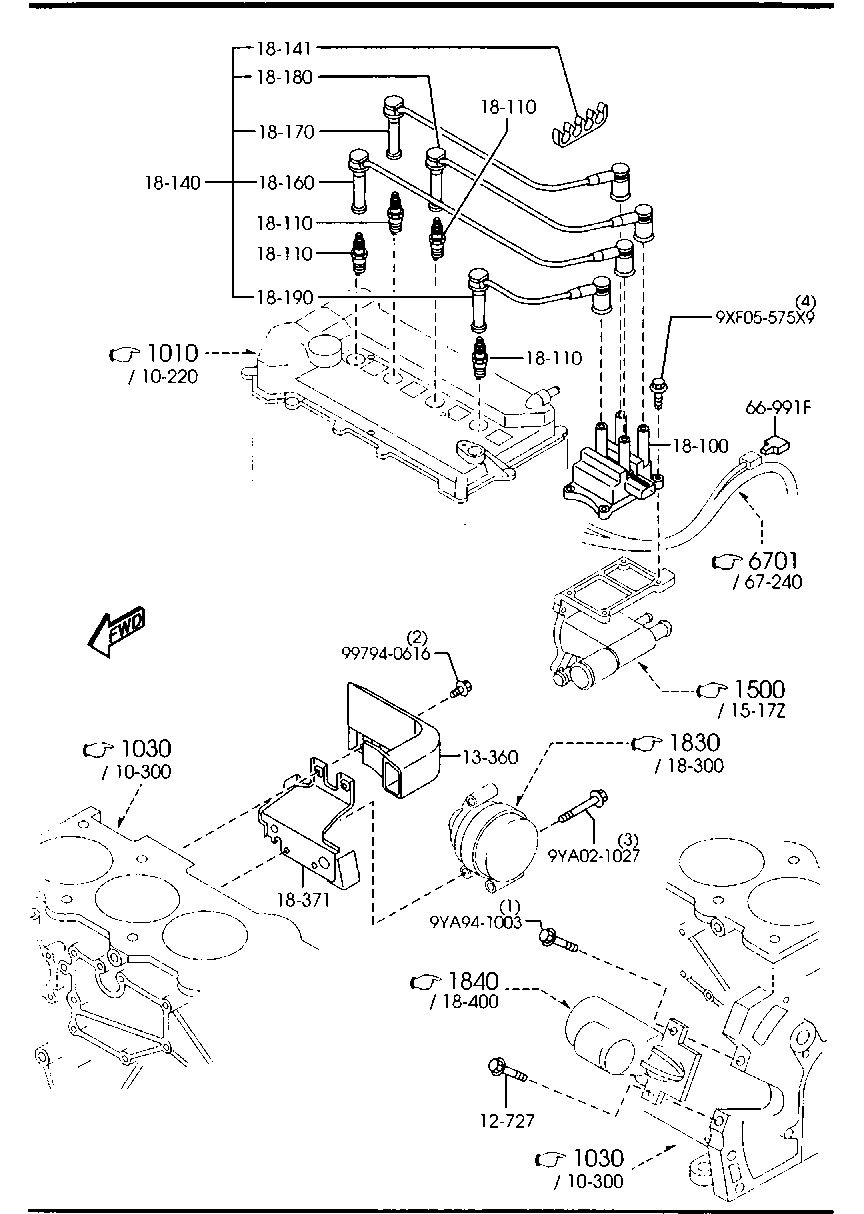 MAZDA L813 18 110 - Μπουζί parts5.com