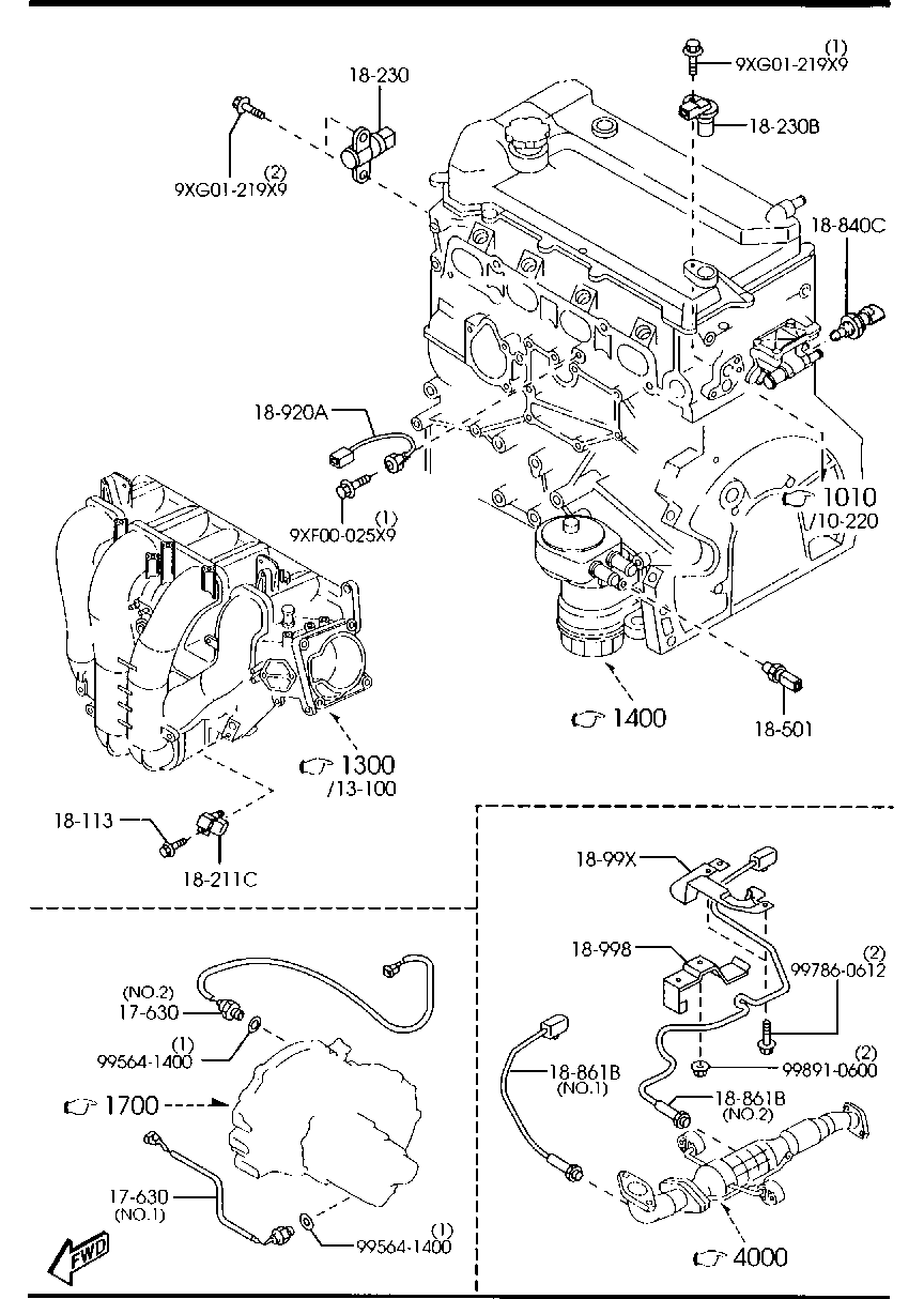 MAZDA L336-18-861 - Lambda sensörü parts5.com