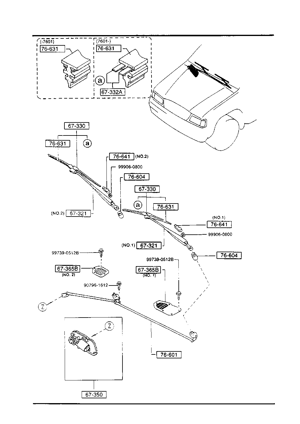 MAZDA BM95-67-330B - Limpiaparabrisas parts5.com