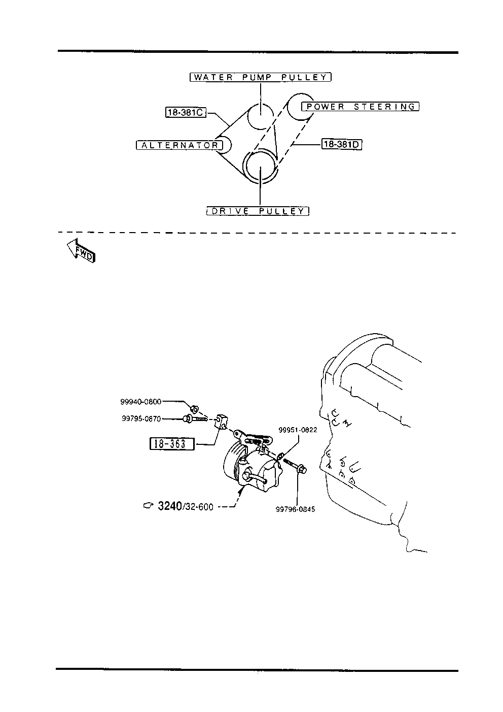 MAZDA B61P-15-907A - Ιμάντας poly-V parts5.com