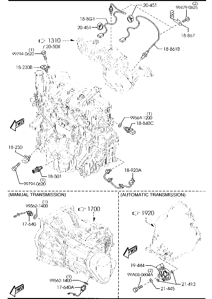 MAZDA ZJ39-18-861B - Sonda Lambda parts5.com