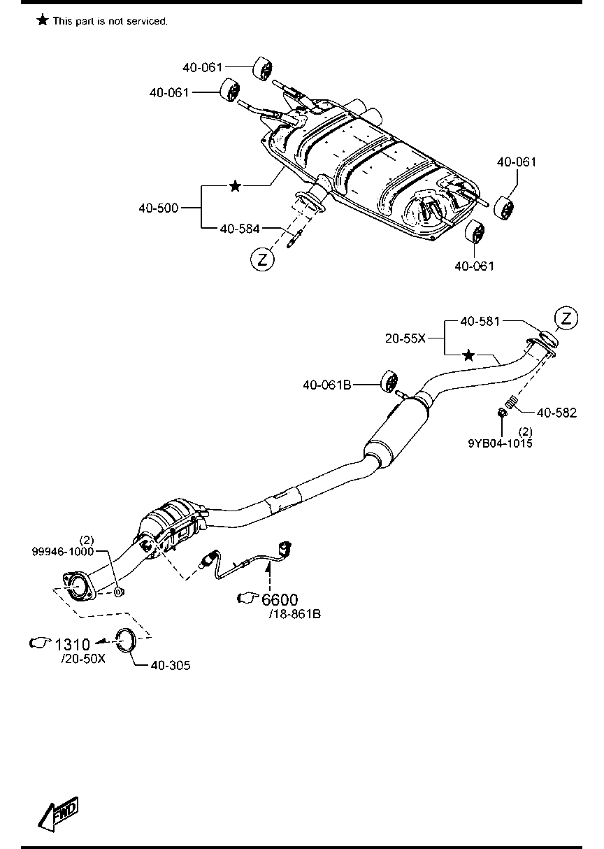 FORD 99946-1000 - Nut, exhaust manifold parts5.com