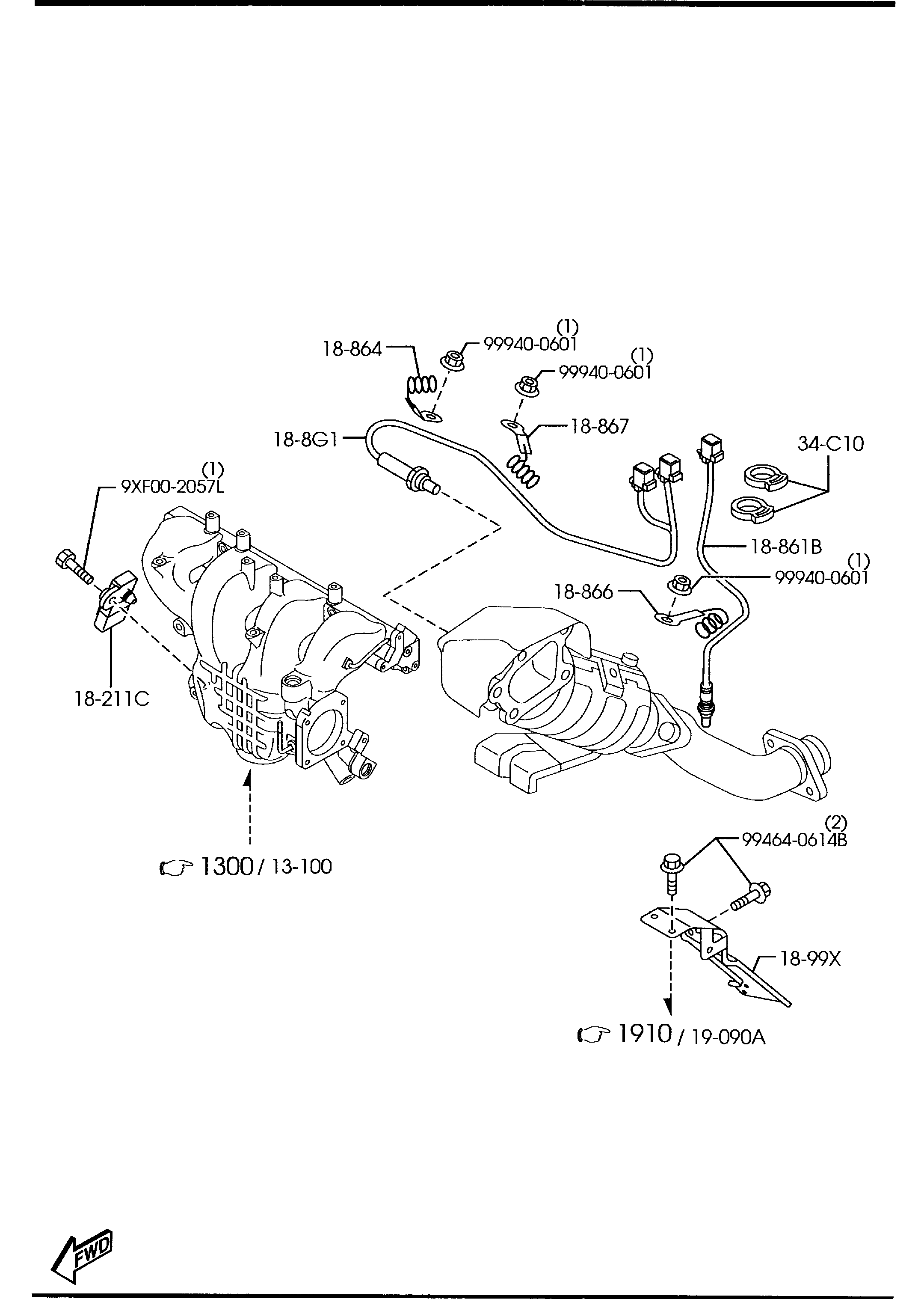 MAZDA LF01-18-840A - Sensor, coolant temperature parts5.com