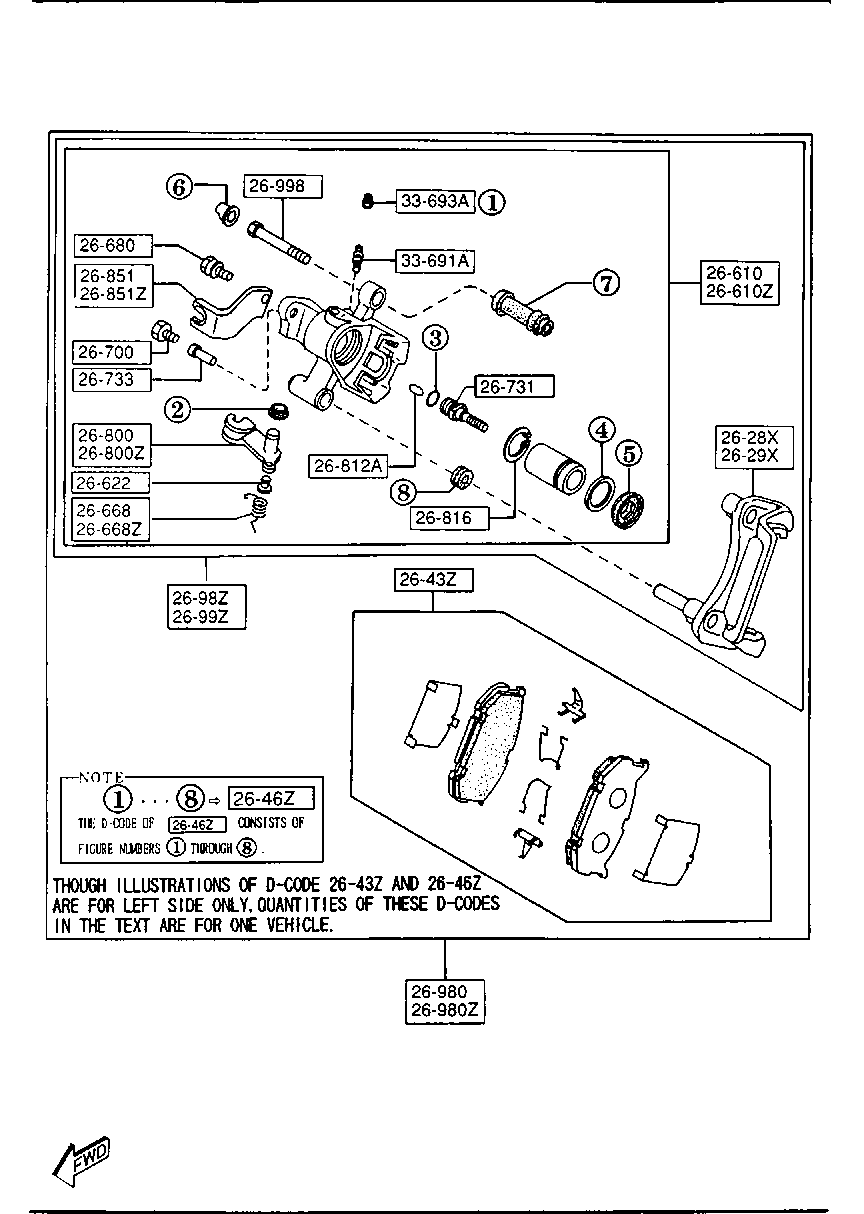 MAZDA GAYE-26-43ZA - Set placute frana,frana disc parts5.com