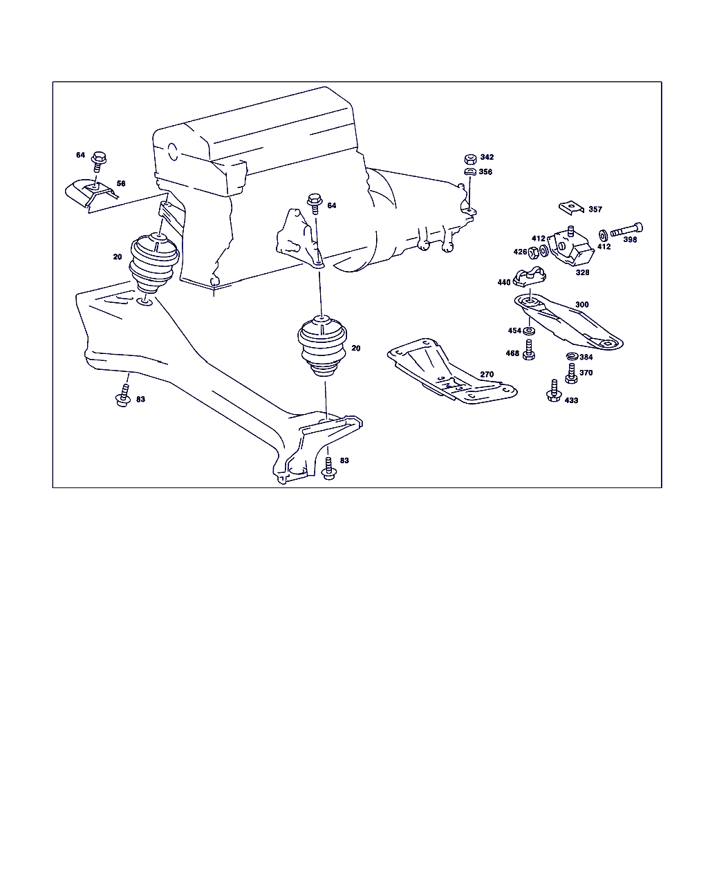 Mercedes-Benz A 123 240 13 18 - Suport, transmisie manuala parts5.com