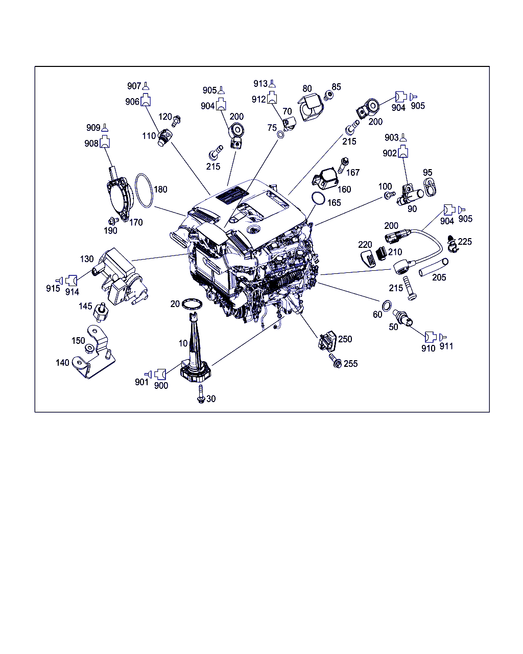 Mercedes-Benz A 276 905 07 00 - Davač impulsa, radilica parts5.com