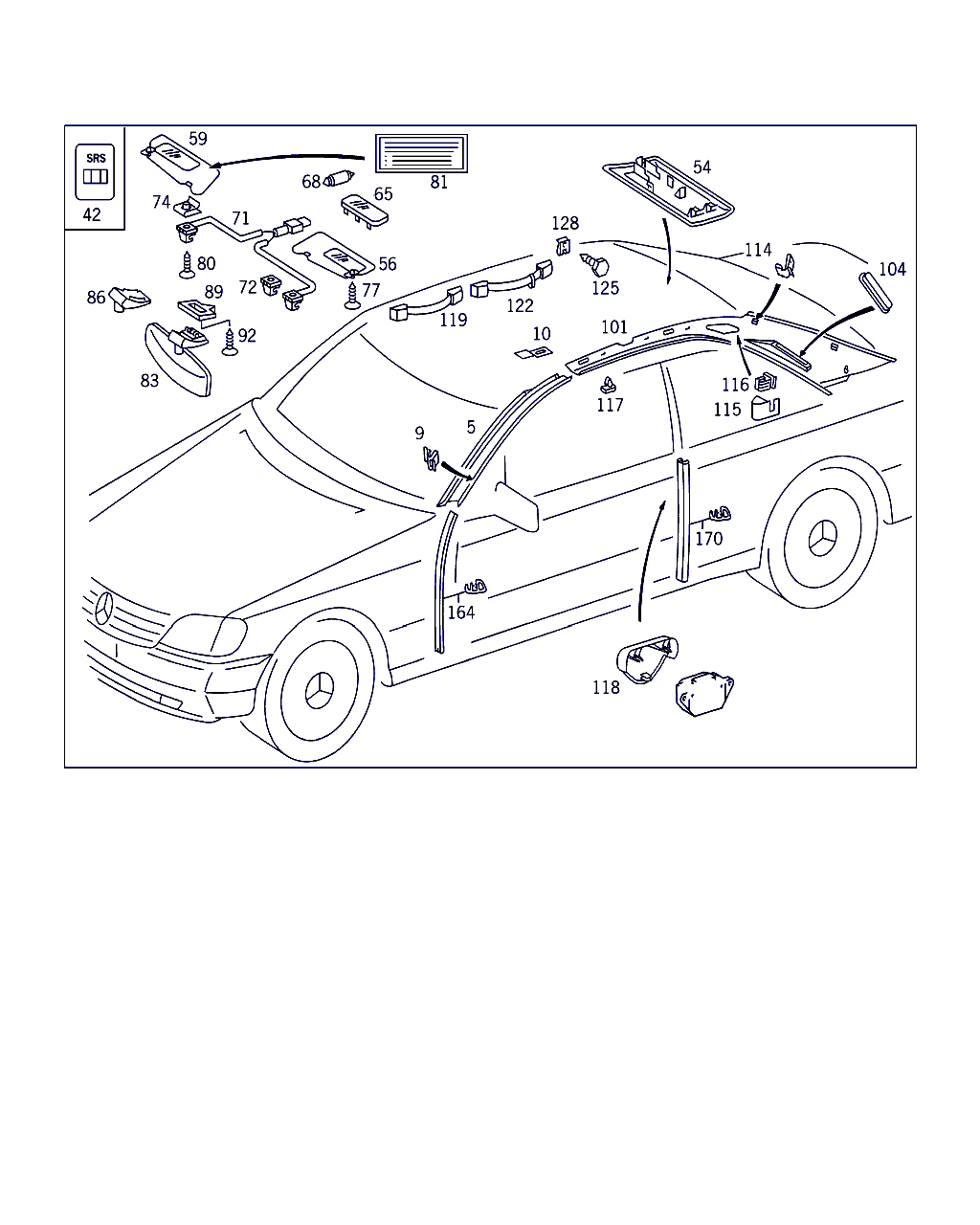 Mercedes-Benz N 007981 004250 - Zarnica, zavorna luc parts5.com