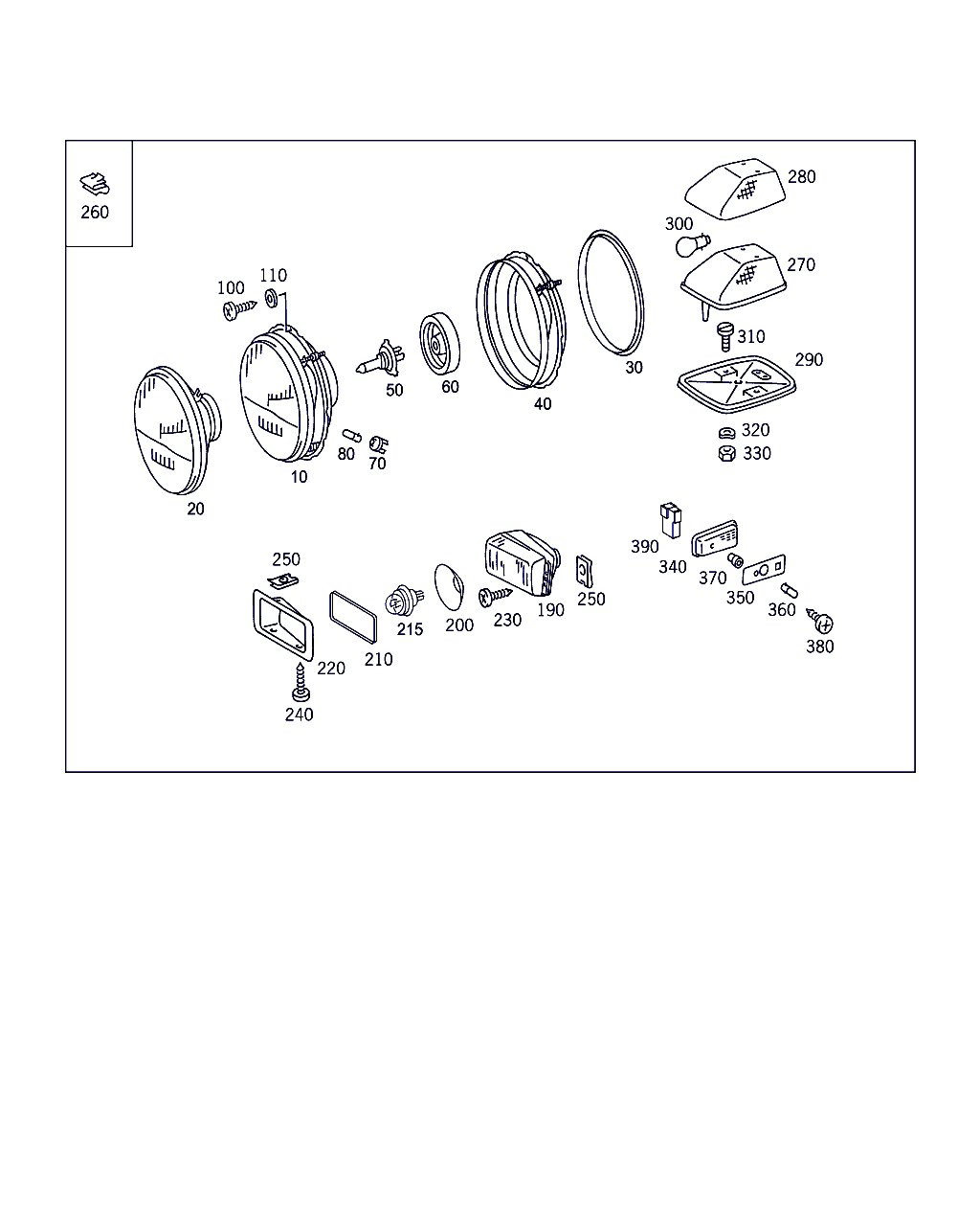 Mercedes-Benz A 463 825 00 94 - Лампа накаливания, фара дальнего света parts5.com