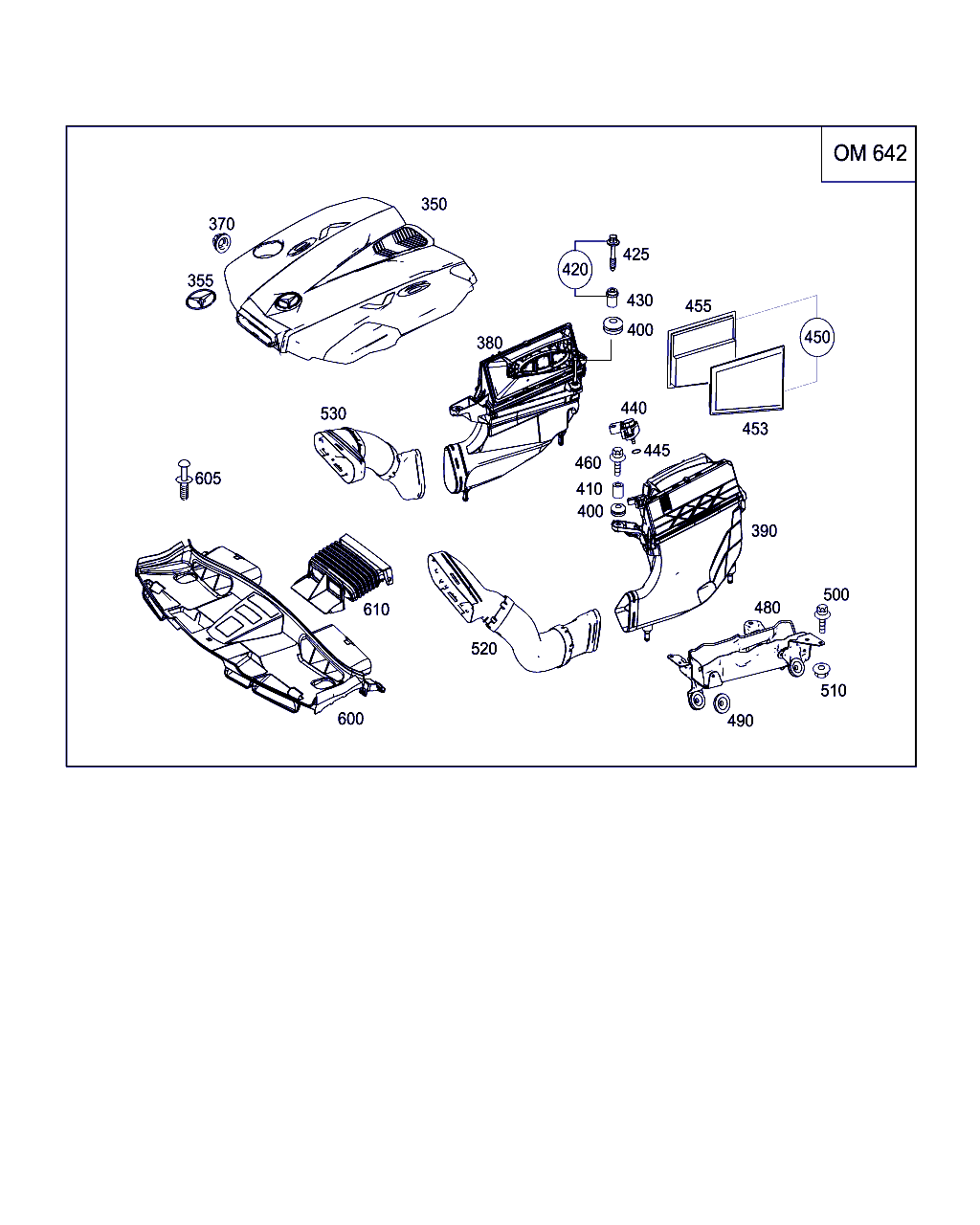 Mercedes-Benz A 642 094 19 04 - Vzduchový filtr parts5.com