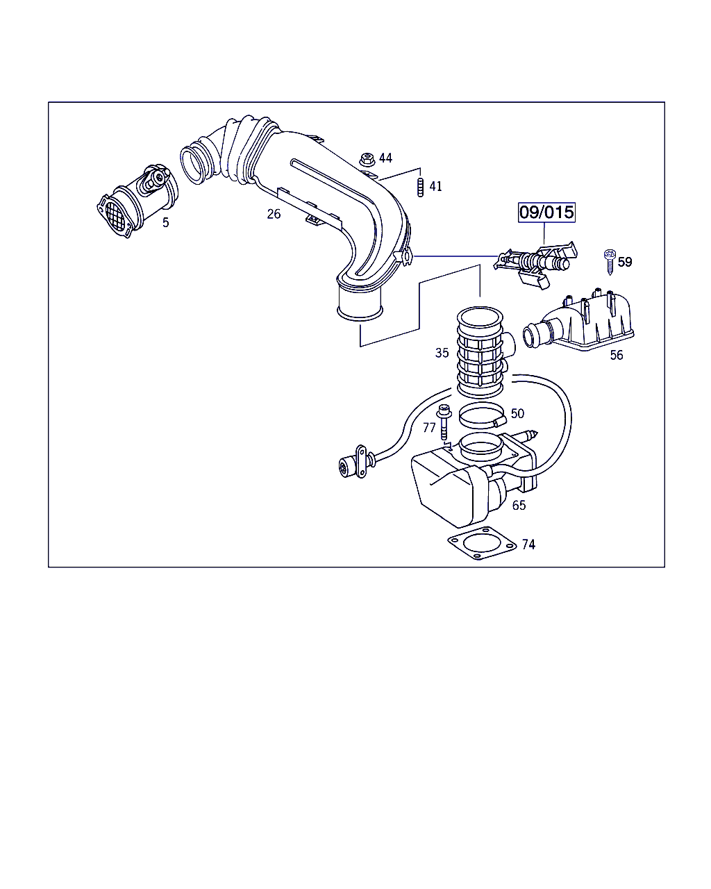 Mercedes-Benz A 000 094 05 48 - Air Mass Sensor parts5.com