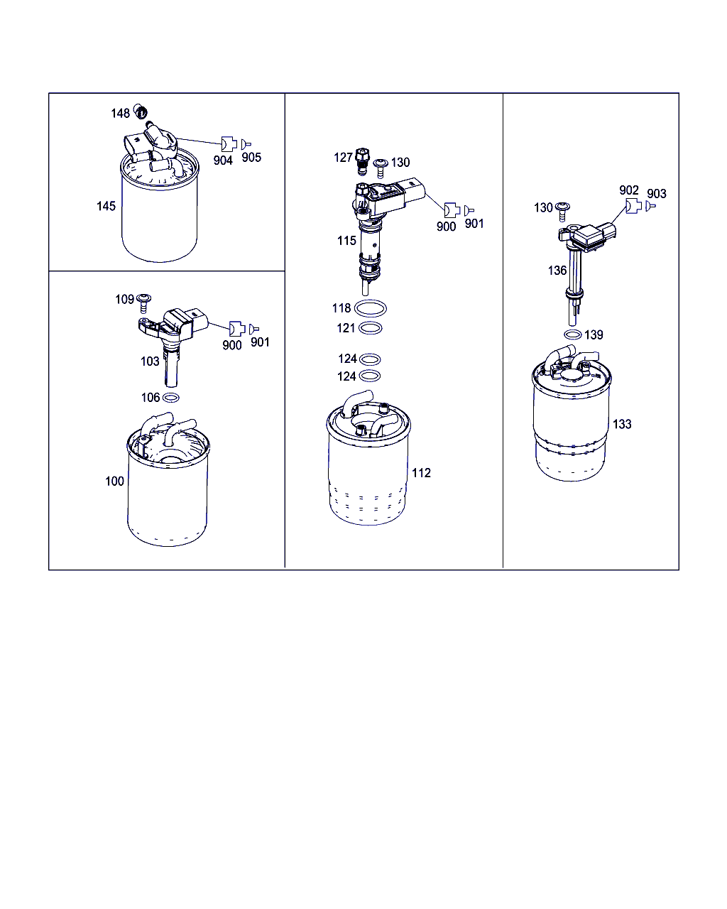 Mercedes-Benz A 642 092 02 01 - Fuel filter parts5.com