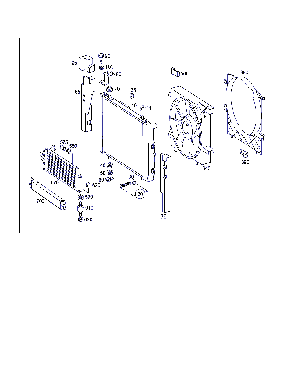 Mercedes-Benz A 163 501 01 81 - Suport radiator parts5.com