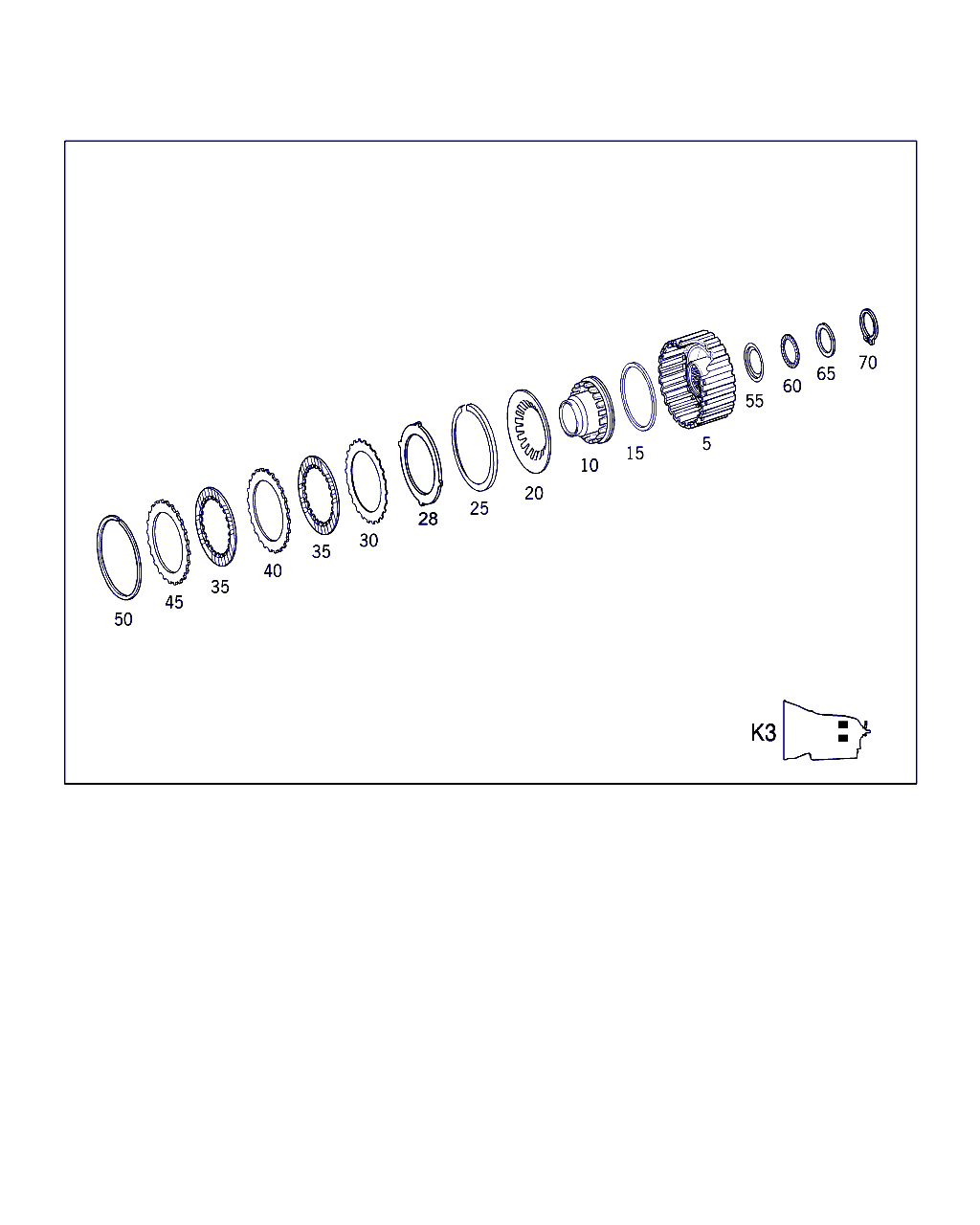 Mercedes-Benz A 140 272 07 25 - Lamele frictiune, cutie automata parts5.com