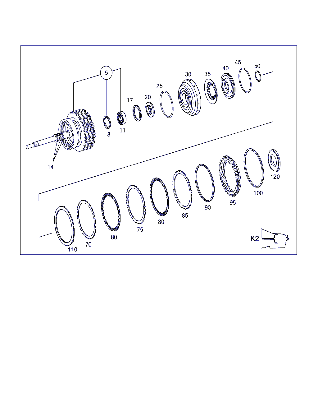 Mercedes-Benz A 140 272 07 26 - Lamele frictiune, cutie automata parts5.com