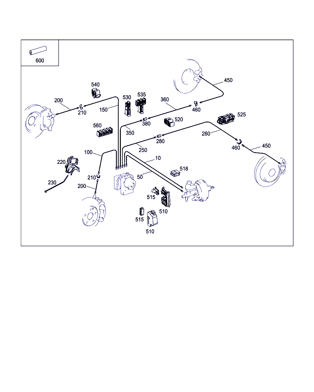 Mercedes-Benz A 212 420 04 48 - Тормозной шланг parts5.com