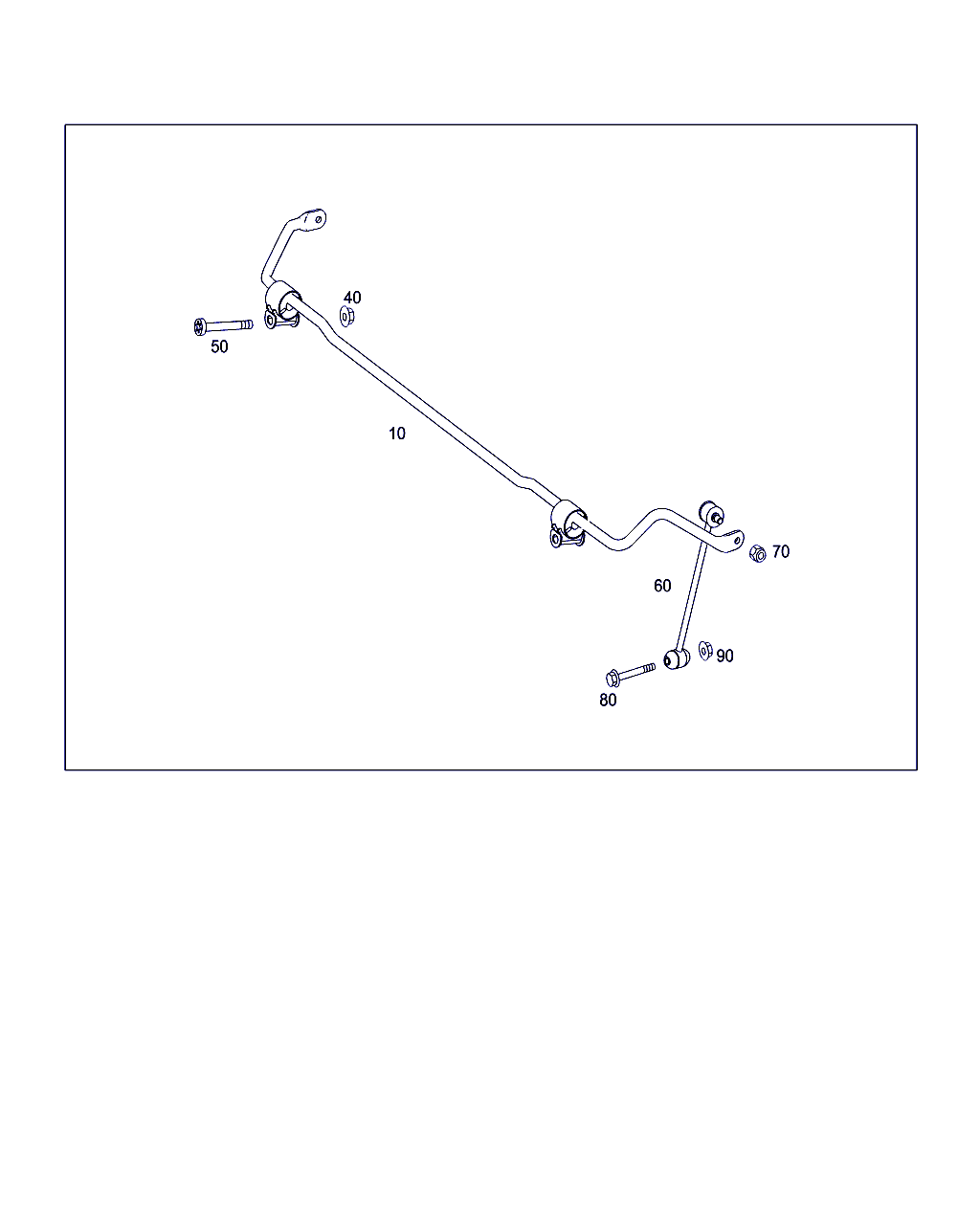 Mercedes-Benz A 204 320 05 89 - Stange / Strebe, Stabilisator parts5.com
