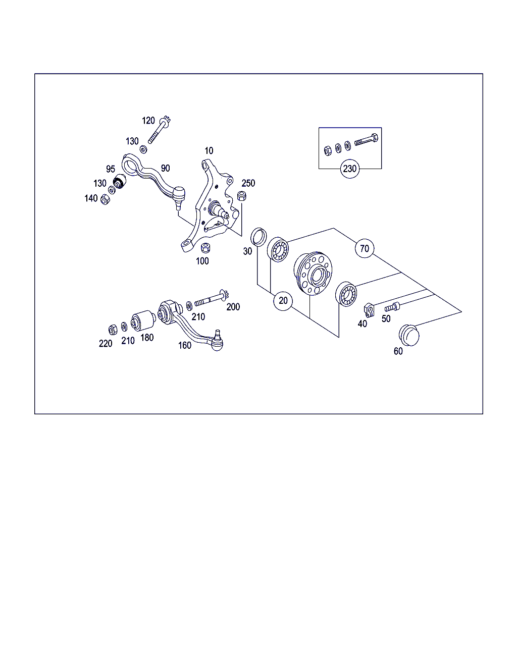 Mercedes-Benz A 203 330 39 11 - Track Control Arm parts5.com