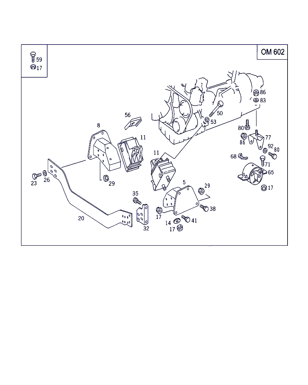 Evobus A 901 241 25 13 - Uležištenje, motor parts5.com