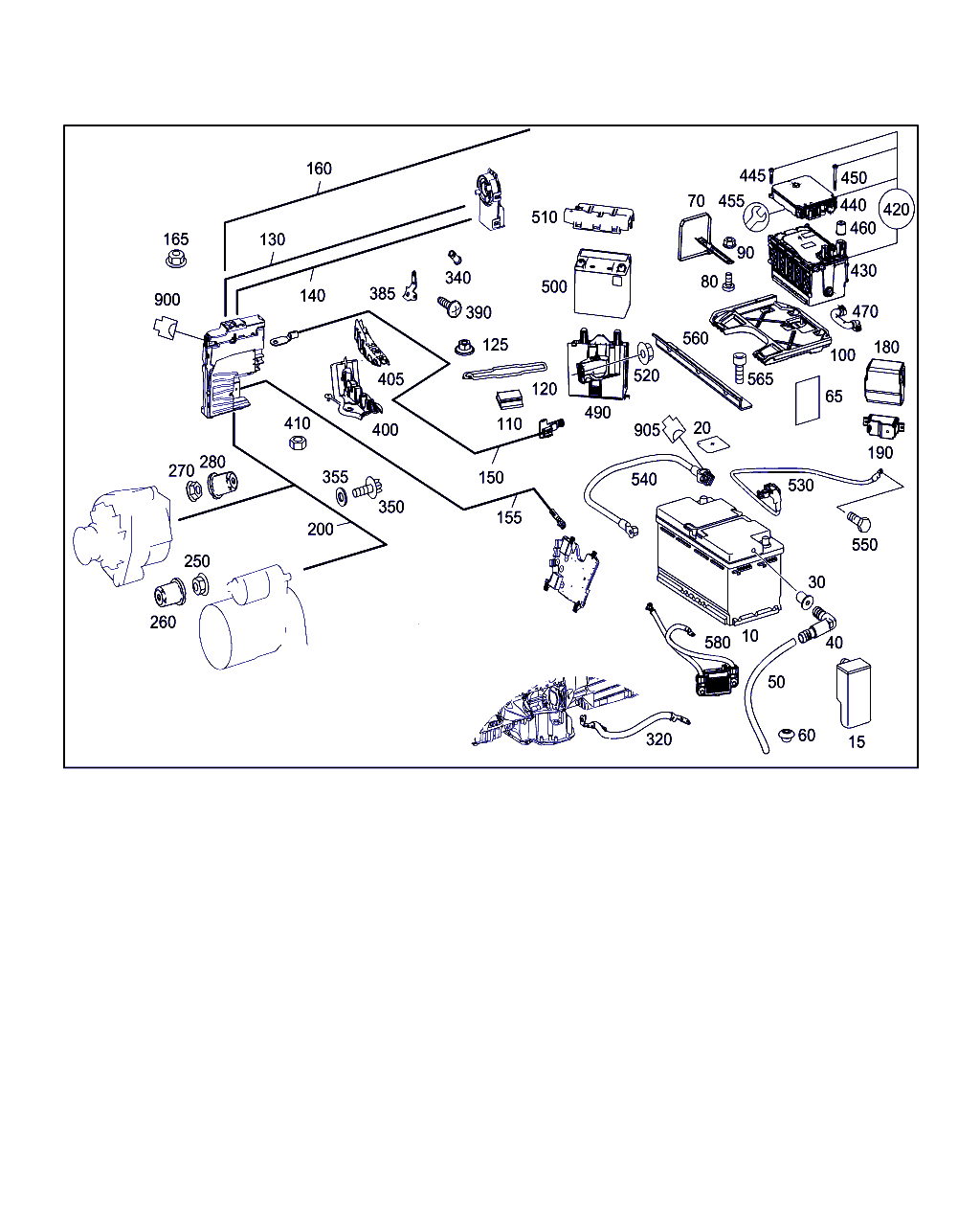 Mercedes-Benz A 001 982 27 08 - Starter Battery parts5.com