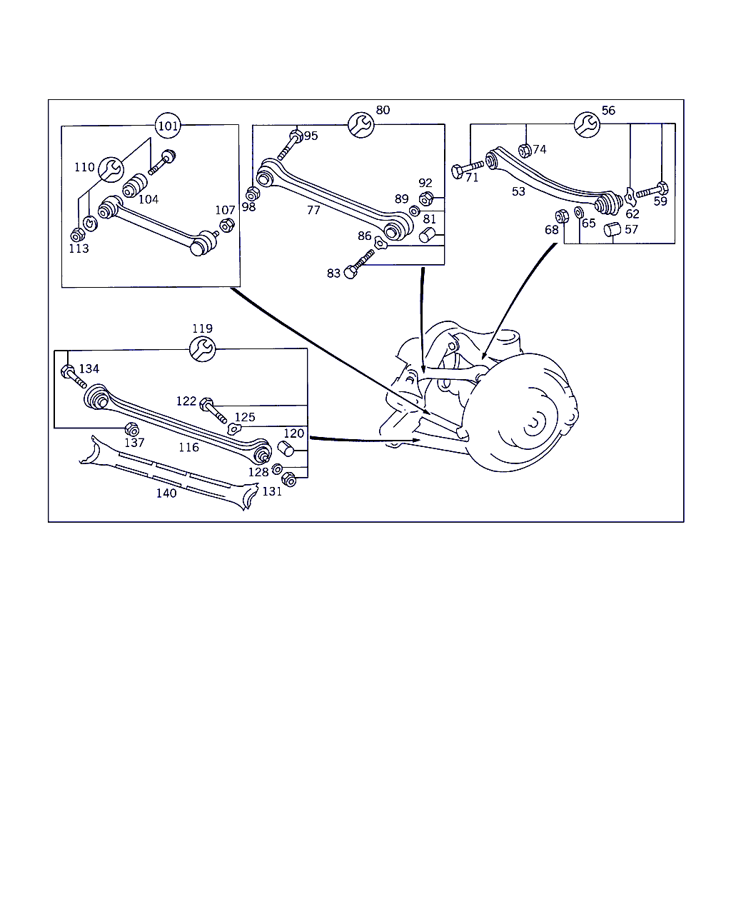 Mercedes-Benz A 210 350 16 06 - Bugi kolu, tekerlek bağlantısı parts5.com