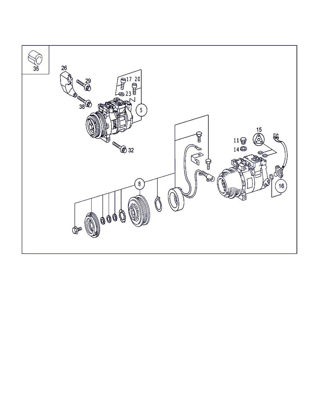 Mercedes-Benz A 000 230 13 11 - Compressor, air conditioning parts5.com