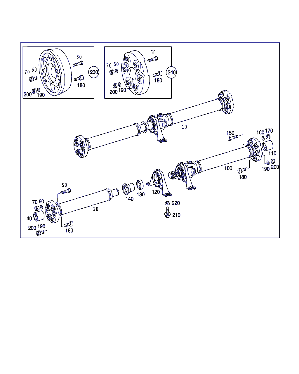 Mercedes-Benz A 202 410 16 47 - Amortizor vibratii,cardan parts5.com