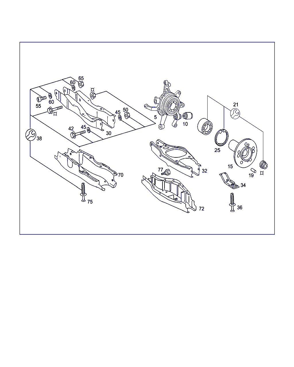 Mercedes-Benz A 220 350 89 08 - Lożisko kolesa - opravná sada parts5.com