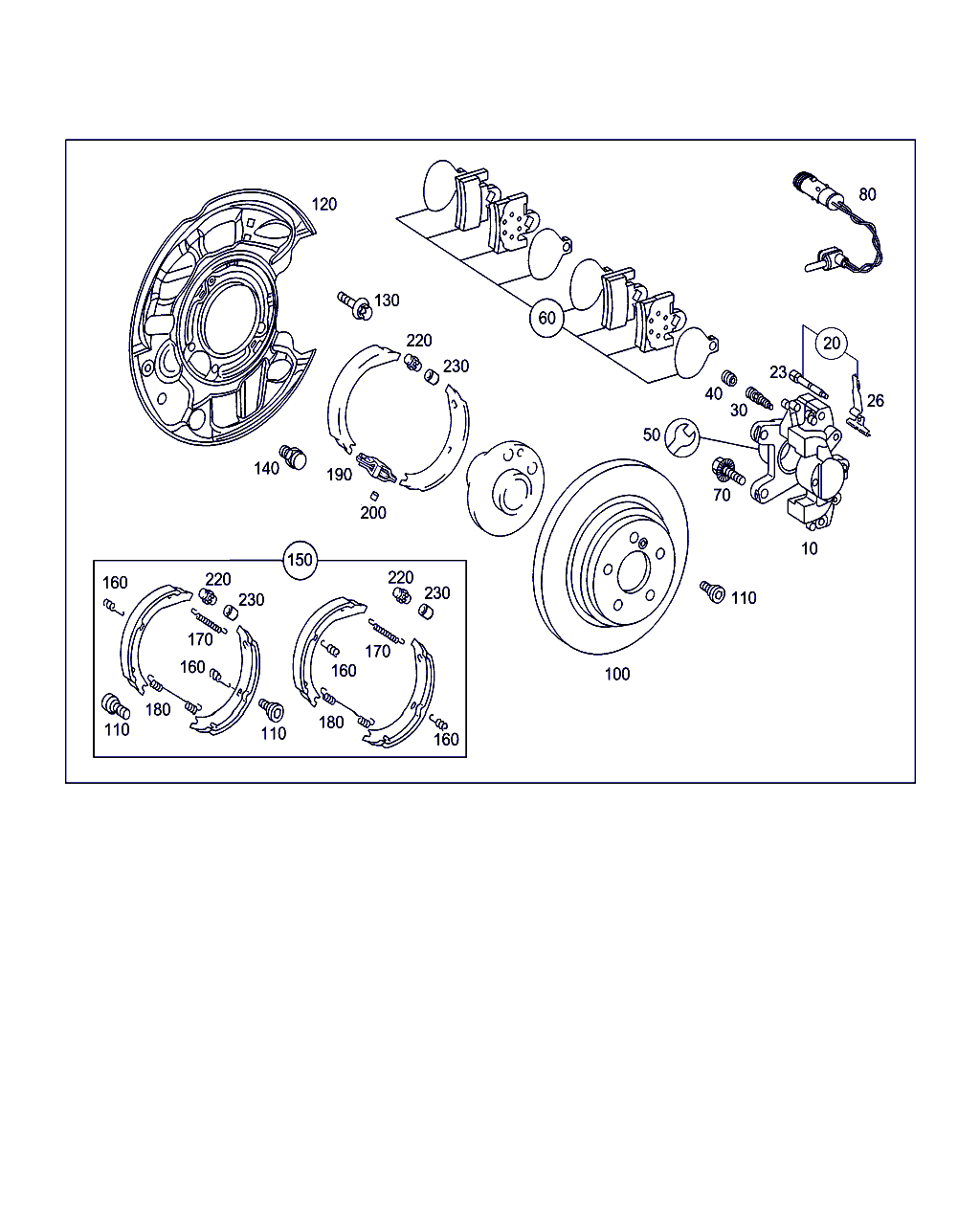 Mercedes-Benz A 203 423 19 98 - Δαγκάνα φρένων parts5.com