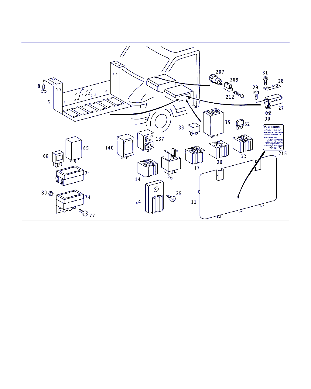 Mercedes-Benz A 005 545 10 05 - Röle, çalışma akımı parts5.com