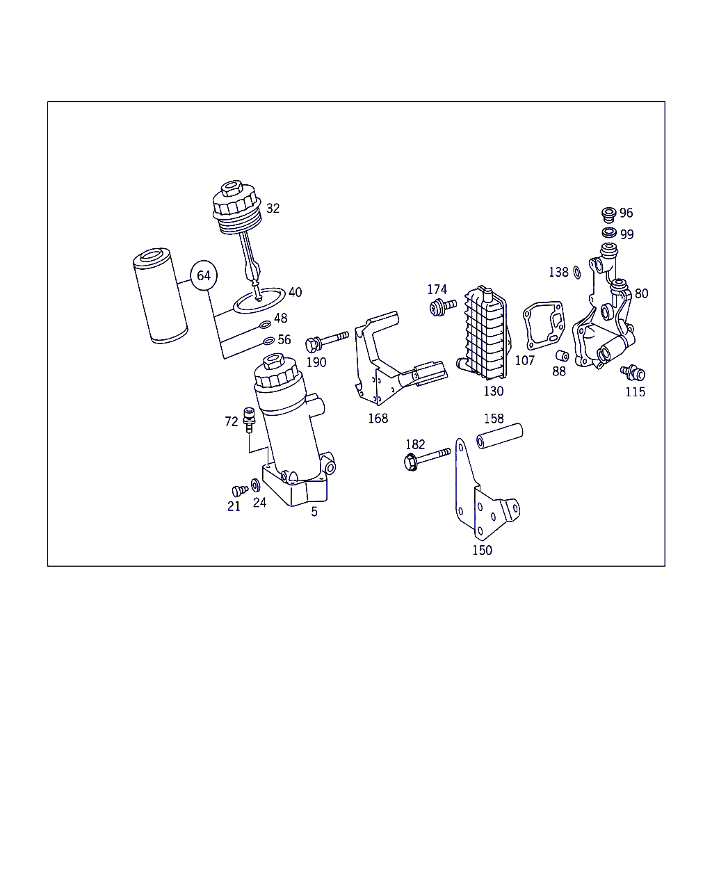 Mercedes-Benz A 602 180 00 09 - Oil Filter parts5.com