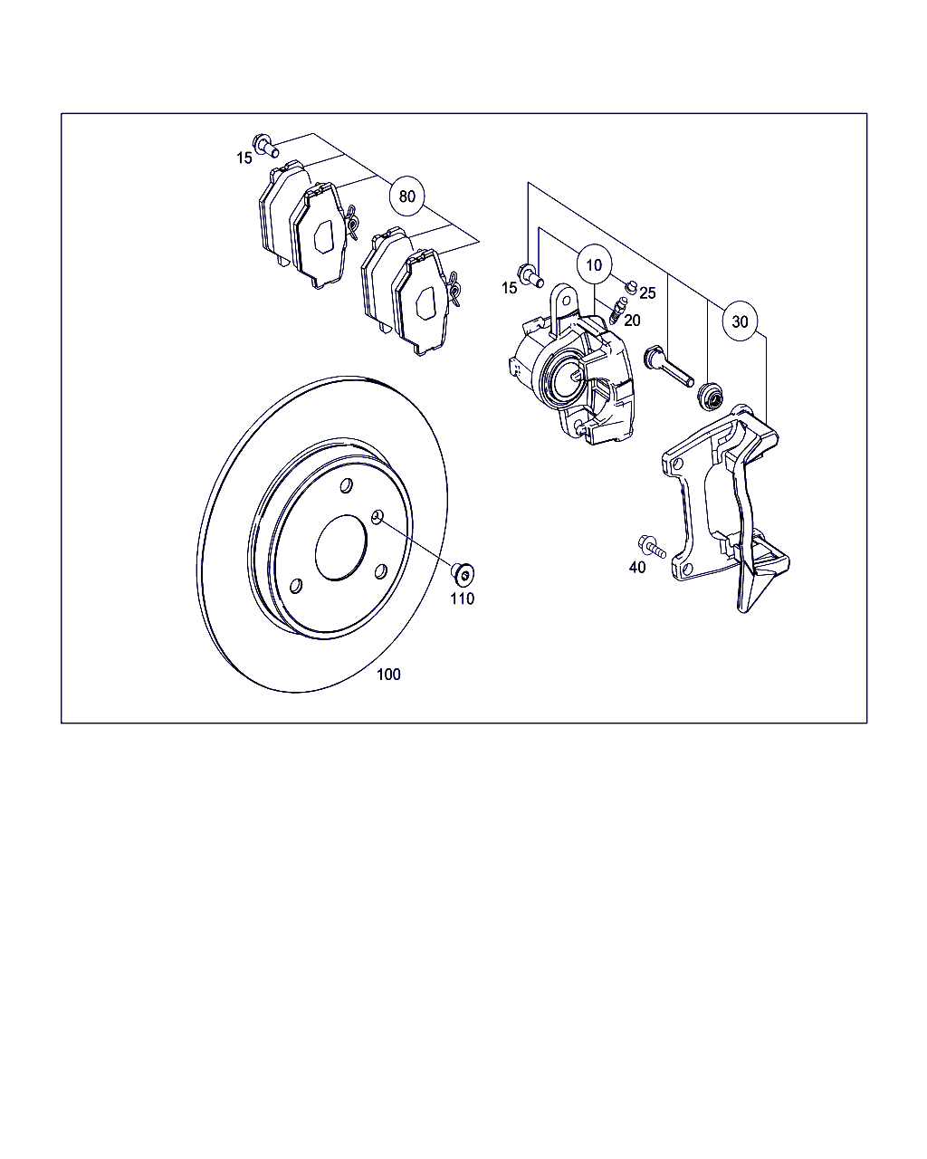 Mercedes-Benz A 451 421 02 10 - Set placute frana,frana disc parts5.com