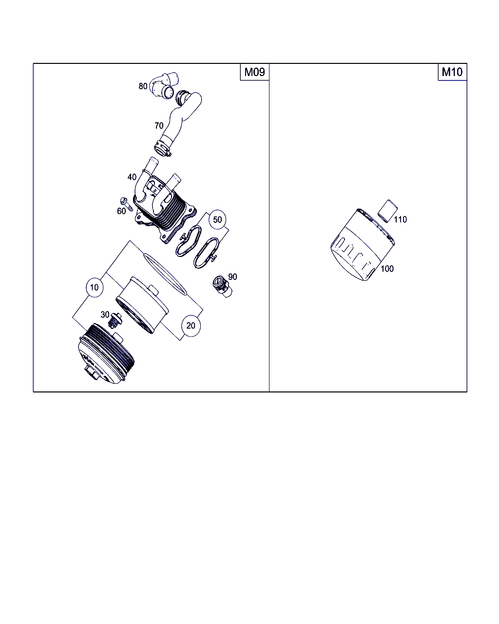 Mercedes-Benz A 281 180 03 10 - Oil Filter parts5.com