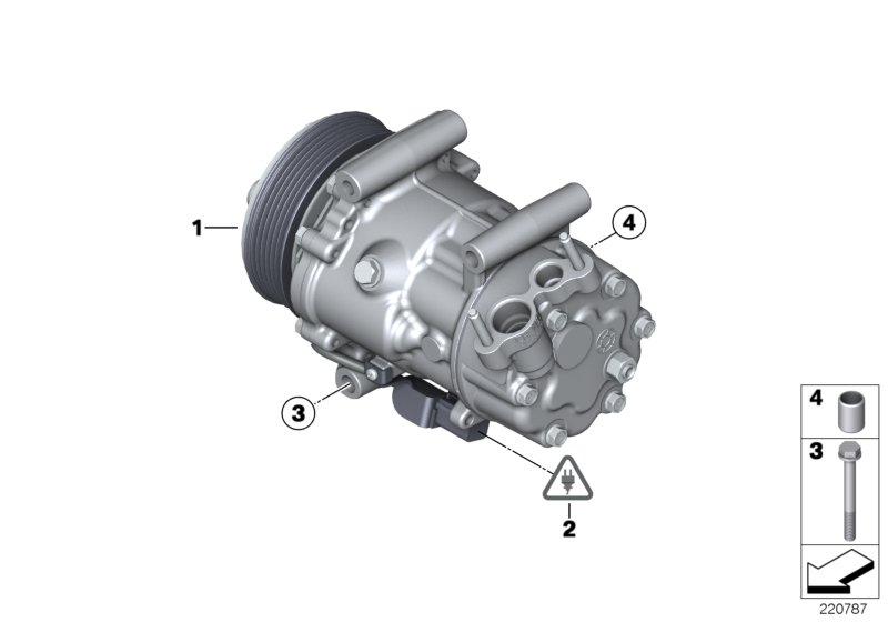 BMW 64 52 9 223 392 - Kompresör, klima sistemi parts5.com