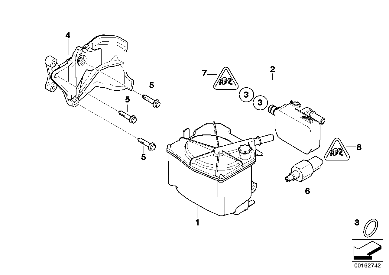 Mini 13 32 8 517 166 - Filtro combustible parts5.com