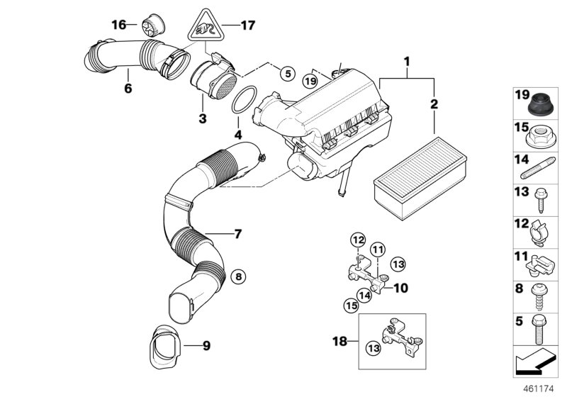 BMW 13 62 7 794 972 - Air Mass Sensor parts5.com