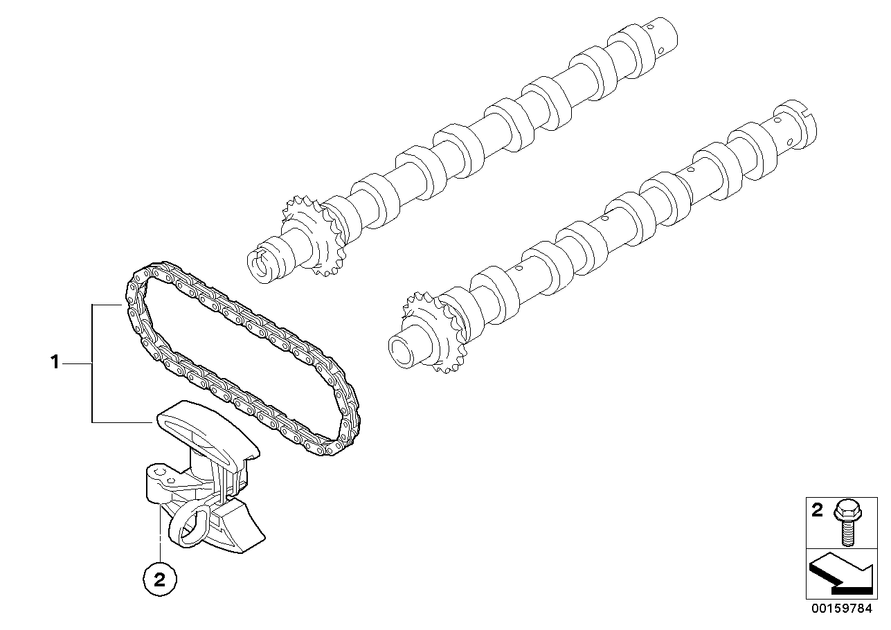 BMW 11 31 7 805 967 - Komplet krmilne verige parts5.com