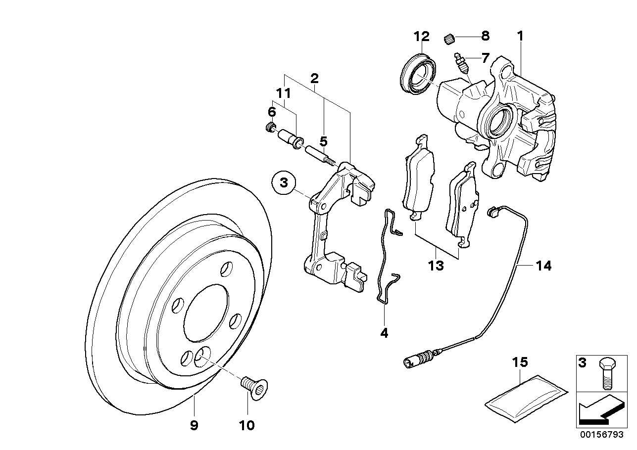 Mini 34216762749 - Tartozékkészlet, tárcsafékbetét parts5.com