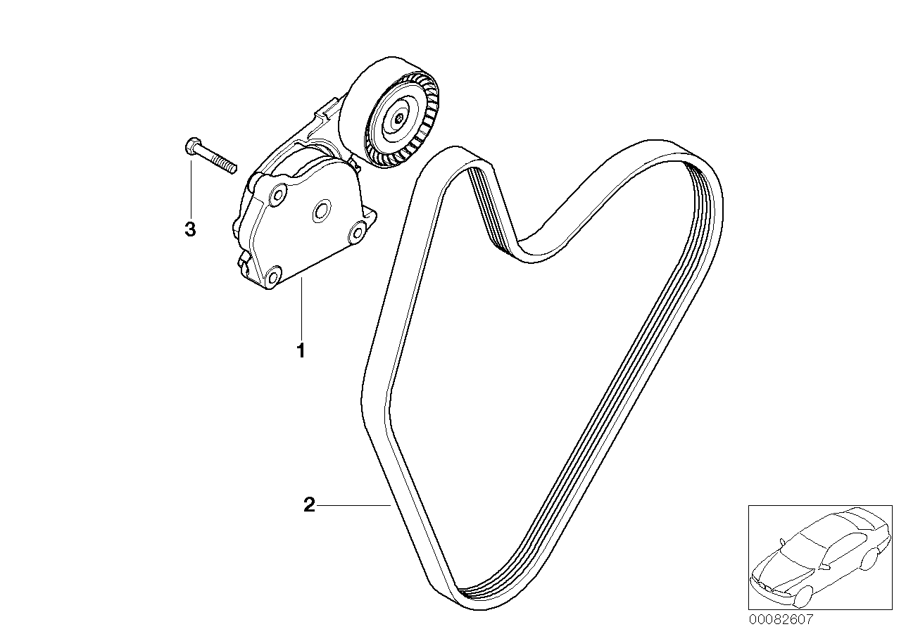 BMW 11 28 7 518 250 - Ozubený klínový řemen parts5.com