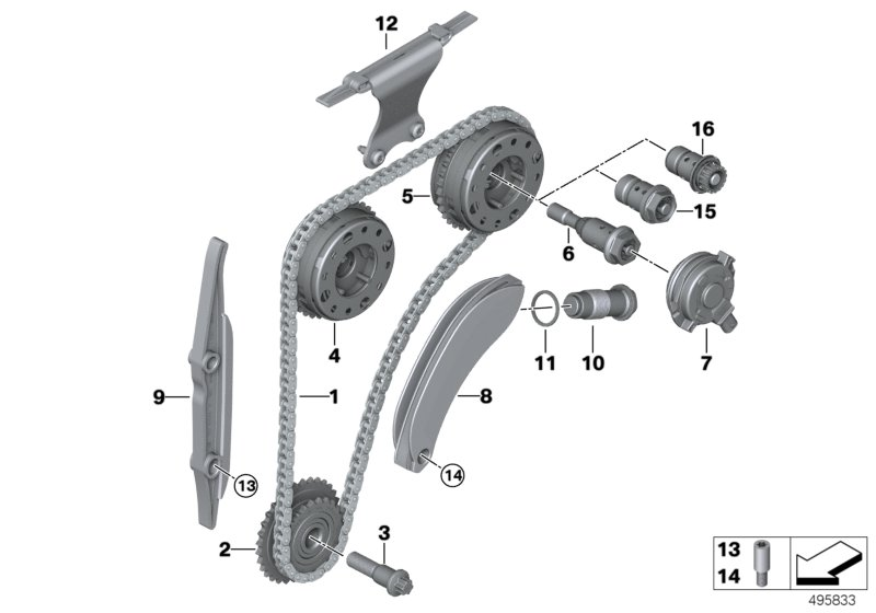 Mini 11 36 7 614 288 - Magnet central, poz. arbore cu came parts5.com