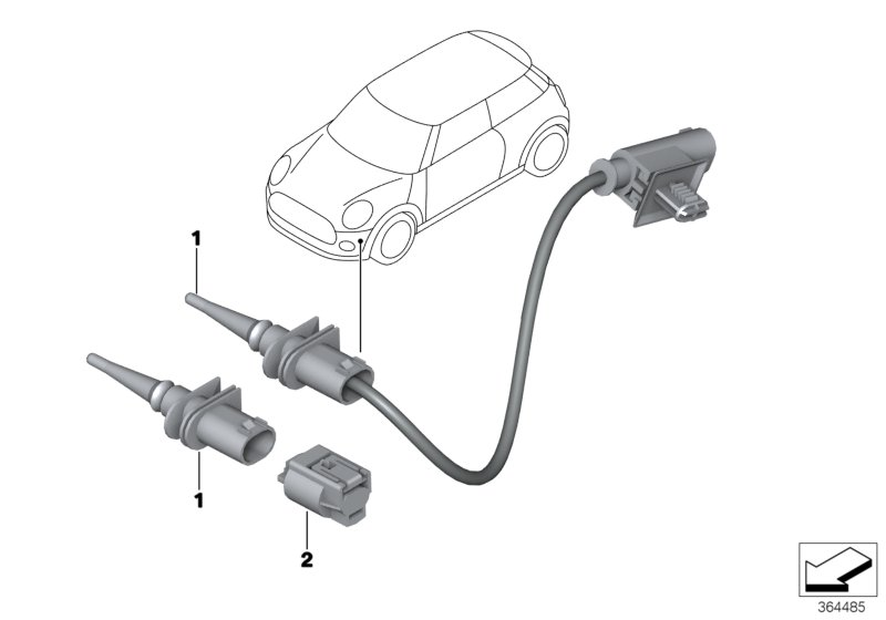 Mini 65 81 6 936 953 - Sensor, exterior temperature parts5.com